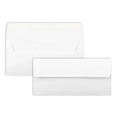Imagen de Enveloppes DIN Long Haute Blanc/Cristal blanc Qualité 110 g/m² x 220 mm Très indéformable nassklebung QUALITÉ marque : neuser couleur heureux dl éclatant