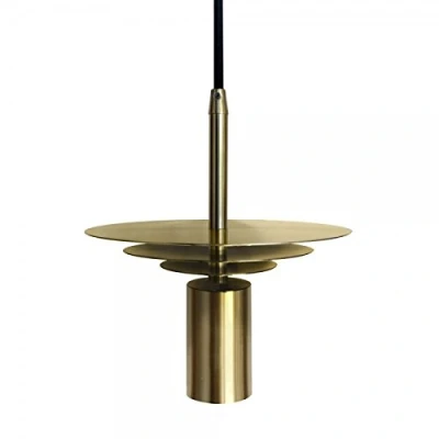 Imagen de wonderlamp W A000008 Former Lámpara Colgante E27, Oro Satinado, 173 X 18 cm