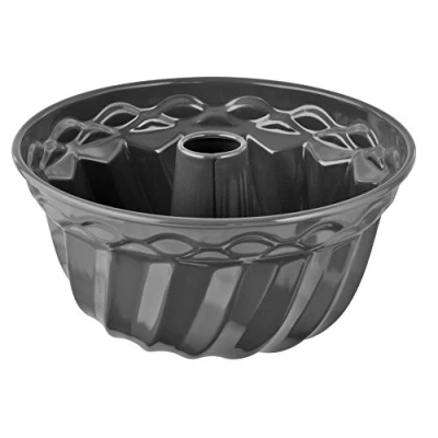 Imagen de Dr. Oetker Molde de 22 cm diámetro exclusivo tradicional para deliciosos moldes tartas con sellado esmaltado (color gris/marrón/crema), cantidad: 1 unidad