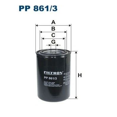 Imagen de FILTRON PP 861/3 Filtro Combustible enroscable