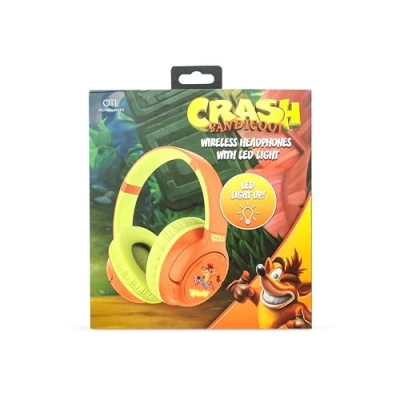 Imagen de OTL Technologies Auriculares INALÁMBRICOS Plegables Crash Bandicoot con LUZ LED
