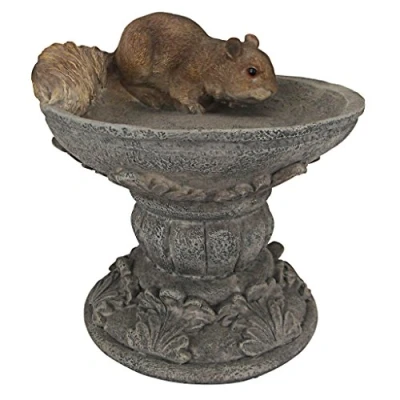 Imagen de Design Toscano by Blagdon QM231341 Figura Decorativa (Resina), diseño de Ardilla sobre Pedestal