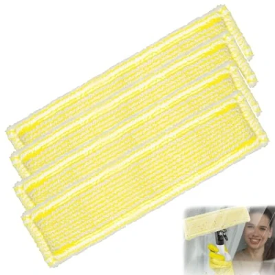 Imagen de Funda de Microfibra Para Aspiradora Ventanas, 4 Piezas Repuestos Limpiacristales Kärcher, Limpiacristales, Repuesto