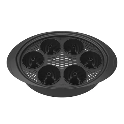 Imagen de Wundermix Molde Gugelix para Hacer Mini Pasteles con Thermomix Varoma Pastelitos Compatible TM6, TM5 y TM31 (Varoma de Plástico) Accesorio Libre BPA