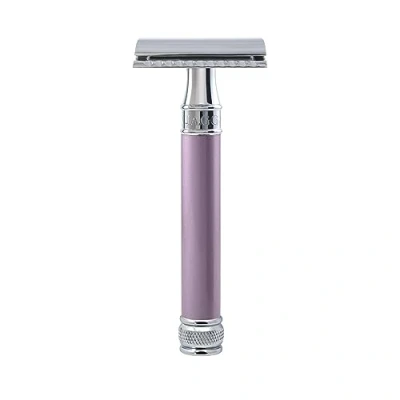 Imagen de Edwin Jagger DELHEBLAMZ Maquinilla de afeitar clásica mango largo y doble filo manual ecológica reutilizable para hombres mujeres crema o jabón (brezo)
