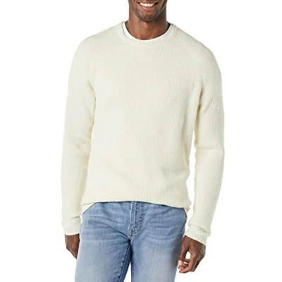 Imagen de Amazon Essentials Jersey de Manga Larga con Cuello Redondo y Tacto Suave Hombre, Marfil, L
