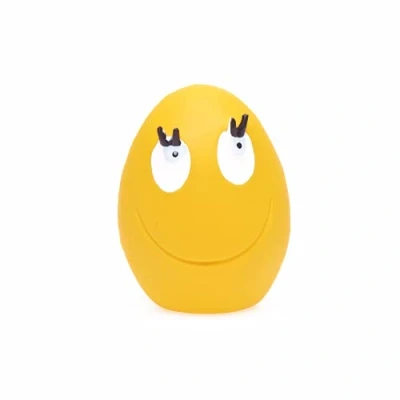 Imagen de Lanco Juguete para Mascotas, Huevo Ríe Mediano, 100% Caucho Natural (Látex), Color Amarillo