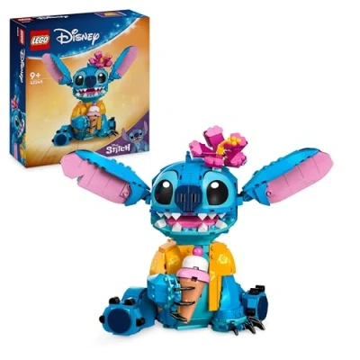 Imagen de Lego Disney Stitch Juguete de Construcción, Figura Articulada la Película Lilo &amp; con Cucurucho Helado, para Niñas y Niños 9 Años o Más, Decoración Dormitorio 43249