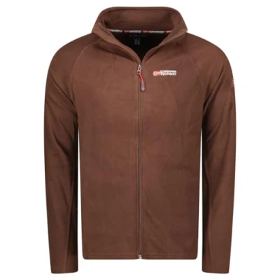 Imagen de Geographical Norway Tug Men Full Zip Jersey Hombre Polar Forro Cálido Cremlera Otoño Invierno Primavera Chaqueta De Piel Manga Larga Suave Comodidad (Marrón L)