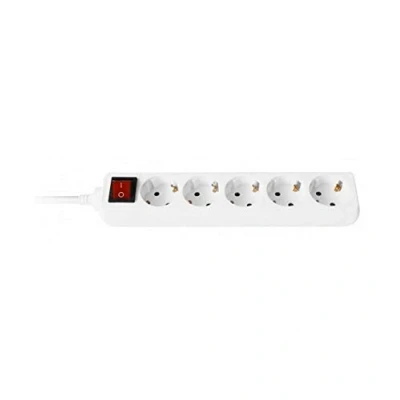 Imagen de EWENT EW3916 Regleta Base 5 Enchufes, 1.5m Cable, Blanco