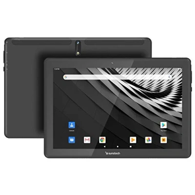Imagen de TAB1090 HD IPS 16:10 10.1&quot; 1280 x 800 4 núcleos 1.3 Ghz Pantalla Táctil Bisel 7,8 ultraslim SO: Android 9.1 Cámara Dual 5000 mAh 2GB DDR + 64 GB Bluetooth 5.0 GPS Radio FM SIM WiFi 3. Negro
