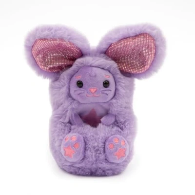 Imagen de Giochi Preziosi Curlimals Conejito Lila Luna Curlimals, muñeco de Peluche Interactivo, Suave y Colorido para estimular la curiosidad los niños, Hace Versos se acurruca, a Partir 3 años