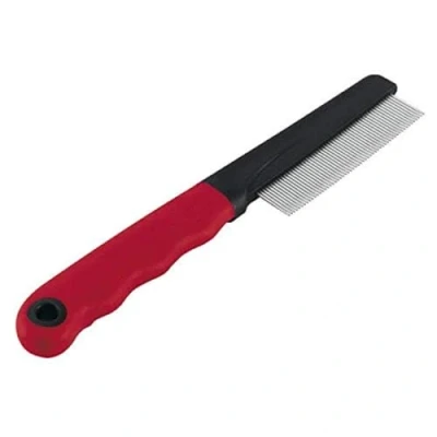 Imagen de FERPLAST 85856899 Peine con Mango Perro Gato Gro 5856, Rosso, 17 x 3 cm