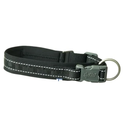 Imagen de Hurtta Collar de perro informal ecológico sostenible (30 40 cm, Raven)