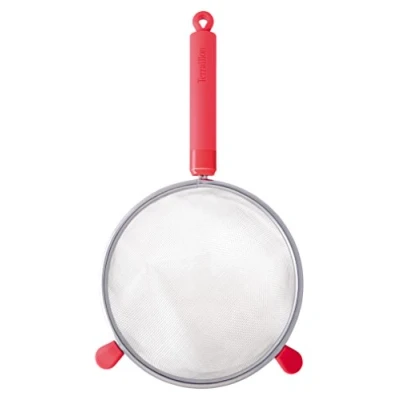 Imagen de Terraillon Access Colador. Herramienta de Uso Profesional y doméstico. Aro suspensión. Express Your Chef. Acero Inoxidable/Silicona. Cítricos