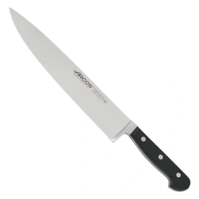 Imagen de Arcos Serie Clasica Cuchillo Cocinero Hoja de Acero Inoxidable Forjado NITRUM 260 mm Mango Polioximetileno (POM) Color Negro