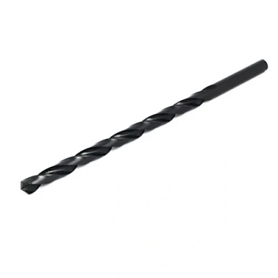 Imagen de sourcing map 11mm de Diámetro Perforación 250mm Longitud Mango Redondo Recto HSS Broca Helicoidal Negro