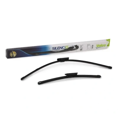 Imagen de Limpiaparabrisas Valeo Silencio X.trm, Flat Blade Set 574653 delante Sin marco Montaje en bayoneta RENAULT: LAGUNA 3 Grandtour,