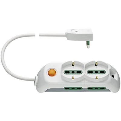 Imagen de VIMAR FP00521.L.B 2 enchufes universales 4P17/11 Spb17, 3 m, Color Blanco