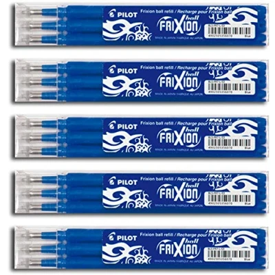 Imagen de Bolígrafo Pilot Frixion Ball, 15 minas de repuesto 0,7 color azul