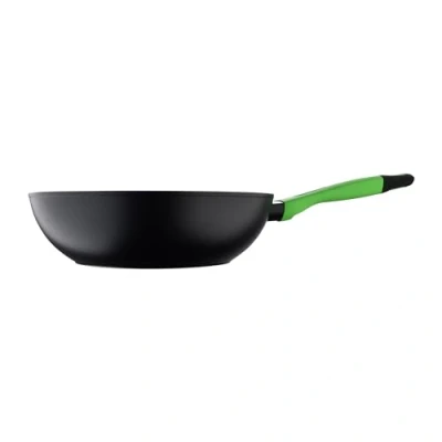 Imagen de San Ignacio Wok 28cm aluminio forjado, inducción, negro vitoria