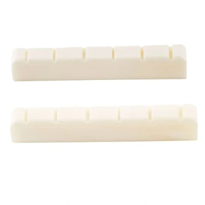 Imagen de MusiclilyRanurada da Cejuela Superior Cejilla de Hueso para Guitarra Clásica, DJ 03 52x6x9/8,5mm (2 piezas)