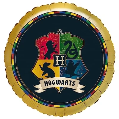 Imagen de Amscan 4581575 Globo de helio estándar las casas Harry Potter, 45 cm, Hogwarts, cumpleaños, fiesta temática