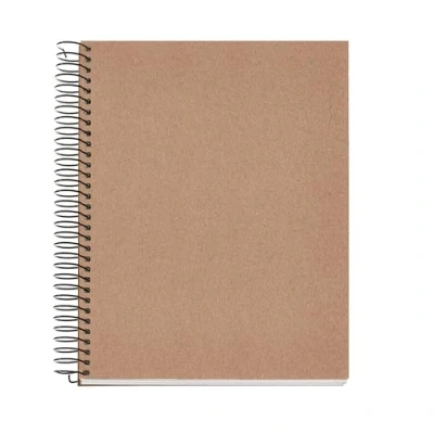 Imagen de Miquelrius Cuaderno reciclado DIY, A5, 120 Hojas Cuadriculadas 5 x mm, 4 Franjas de Colores, Papel 80 g/m², 2 Taladros, Cubierta cartón impreso 100% reciclado, Color Craft