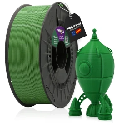 Imagen de WINKLE Filamento PLA High Speed (Alta Velocidad) Verde Aguacate Impresora 3D 1,75mm 1kg Impresiones Rápidas Alta Velocidad Bobina