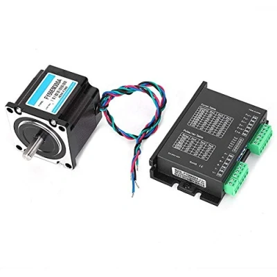 Imagen de Motor paso a Nema 23 con controlador, 24V/3A 1500rpm 2 fases FY56EM300A + FYQM404A controlador 1 NM 1.8 56 de control industrial