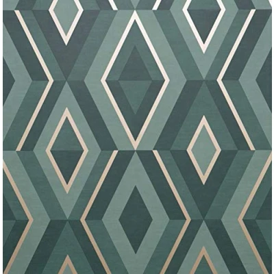 Imagen de Fine Decor FD42609 Fragmentador geo, esmeralda/oro