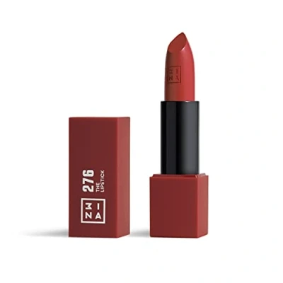 Imagen de 3INA MAKEUP Vegan The Lipstick 276 Granate brillante Labiales mate y shinny Barra de labios alta pigmentación textura cremosa olor a vainilla Cierre magnético Cruelty Free