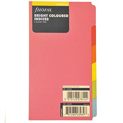 Imagen de Filofax 132678 Divisor (Personal, 101 mm, 171 mm)