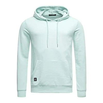 Imagen de RED BRIDGE Sudadera Unicolor con Capucha de algodón para Hombre Verde Claro