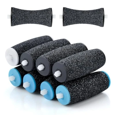 Imagen de AiQInu 20 Piezas Recambio Lima Pies Compatible con Scholl, 3 Tipos de Rugosidad Rodillo para Electrica Durezas, Set Pedicura Quita Callos y Durezas