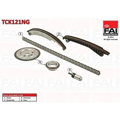 Imagen de FAI AutoParts TCK121NG Juego de Cadena distribución sin juntas, con ruedas dentadas Símplex, pasadores MINI: Hatchback, Cabrio
