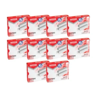 Imagen de Office Products 18072359 19 Grapas (23/15, 10.000 unidades, 10 x 1000 unidades), color plateado
