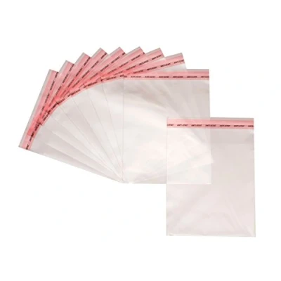 Imagen de Pakico 100 Bolsas 15 x 25 cm De Plastico Autoadhesivas Celofan Transparetne Transparentes Para Chuches Regalos Galletas Diferentes tamaños