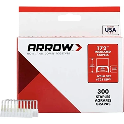 Imagen de Flecha a721189 aislante grapas, T72, 9 mm x 15 (Pack de 300)