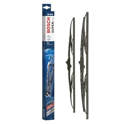 Imagen de Escobilla limpiaparabrisas Bosch Super Plus Spoiler SP20/20S, Longitud: 500mm/500mm − 1 juego para el parabrisas (frontal) Válidas únicamente vehículos con volante a la derecha (UK)