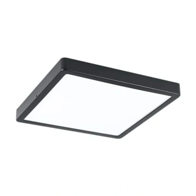 Imagen de EGLO Argolis 2 lámpara de techo led para exteriores, exterior pared y techo, uso metal negro plástico blanco, blanco cálido, IP44, 28,5 cm