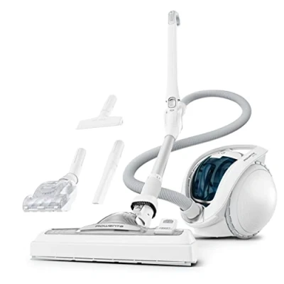 Imagen de Rowenta IX7757 X Ô Aspiradora de Suelo inalámbrica, 4 Velocidades, Blanco/Azul