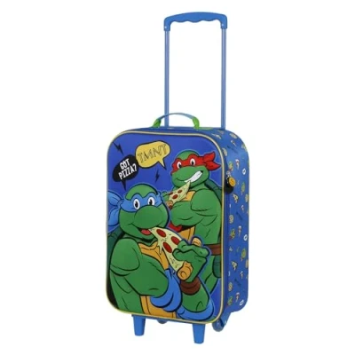 Imagen de TEENAGE MUTANT Ninja Tortugas Mates Maleta Trolley Soft 3D, Verde, 17 x 33 52 cm, Capacidad 26 L