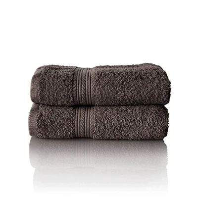 Imagen de Glart Juego 2 toallas de lavabo 50 x 100 cm, algodón, gris antracita