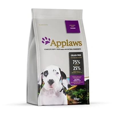 Imagen de Applaws Natural Completo Seco para Cachorros de Raza Grande Pollo 1 bolsa 15kg