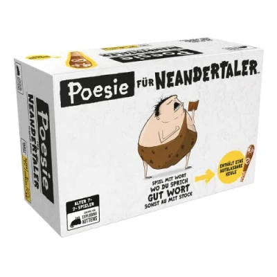 Imagen de Asmodee Poesie für Neandertaler Neandertales Juego, Color, Multicolor, 5. Weitere Spiele Von Exploding Kittens EXKD0008