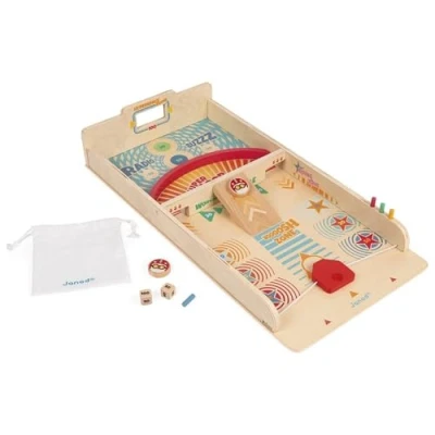 Imagen de Janod Juegos de Discos Madera Retro Juego Mesa Infantil Habilidad Desarrolla la Estrategia y Concentración Certificado FSC A partir 6 Años, J02081