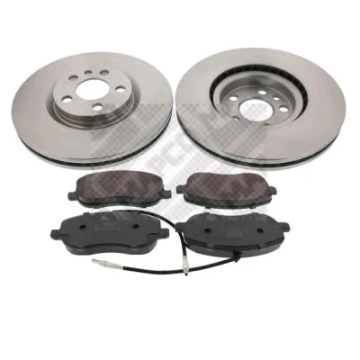 Imagen de MAPCO 47018 Kit de discos y pastillas freno Eje delantero ventilado Chapa antichirridos con contacto avisador desgaste PEUGEOT: 807