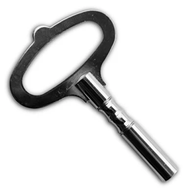Imagen de 2.50 mm Winding Clock Key French Type Steel nickelled Grandfather Tool by Jewellers Tools
