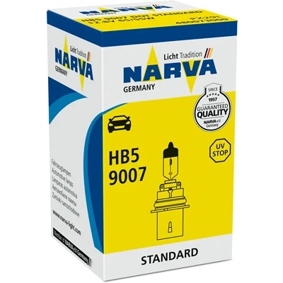 Imagen de NARVA 480073000 Lámpara, faro de carretera HB5 12V 65/55W Halógena